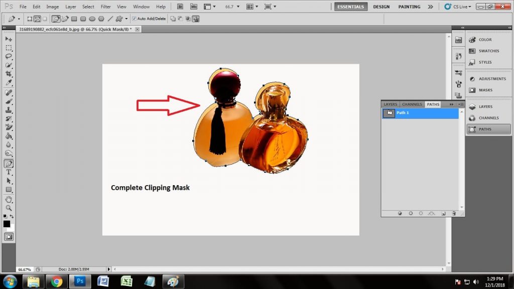 How to Create Clipping Path Photoshop CC