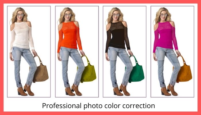 Professional photo color correction
