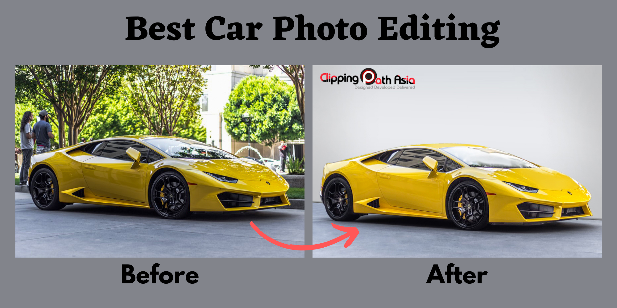 car photo high end retouching